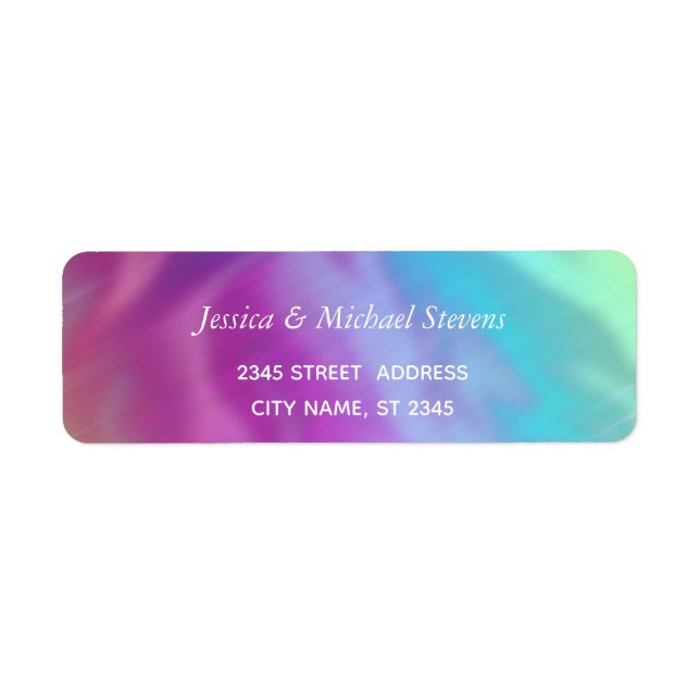 Elegant chic luxury holographic glittery look (Front)
