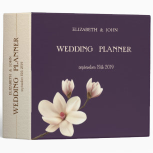 Elegant Chic Magnolia Wedding Binder