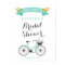 Elegant Chic Mint Green Bicycle Bridal Shower Sign