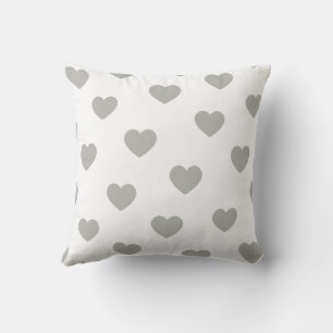 Elegant Chic Modern Simple Trendy Heart Pattern  Throw Pillow