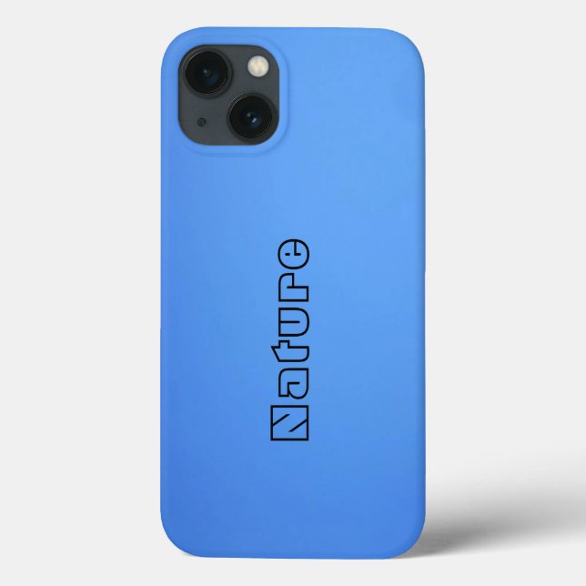 Elegant Chic Nature  Blue Sky iPhone 13 Cases (Back)