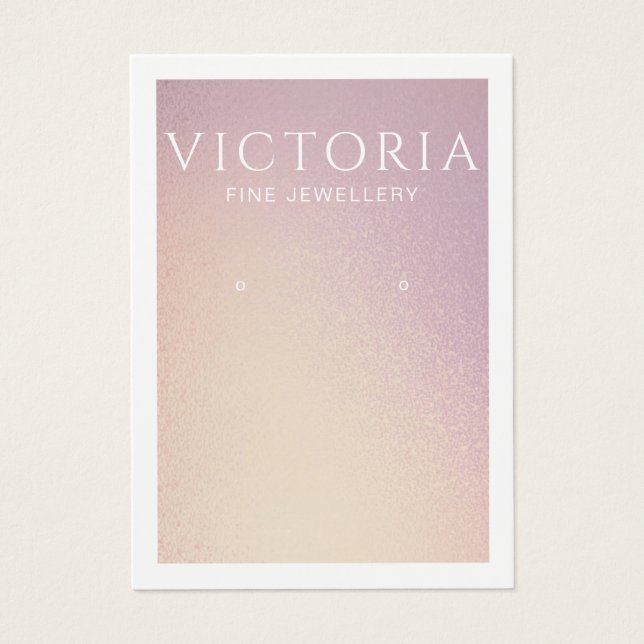 Elegant Chic Ombre Earring Display Card (Front)