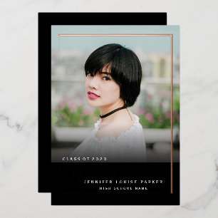 Elegant Chic Photo Graduation ROSE GOLD