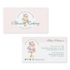 Elegant & Chic Pink Watercolor Floral Cake Bakery