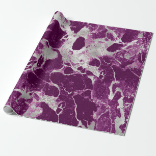Elegant Chic Purple Violet Abstract Pattern Wrapping Paper