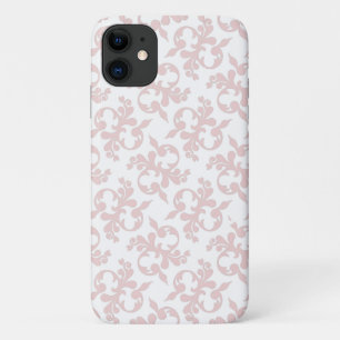 Elegant Chic Rococo Pink Ornament Pattern iPhone 11 Case