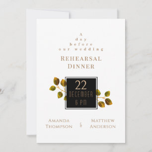 Elegant Chic Rose Monogram Invitation