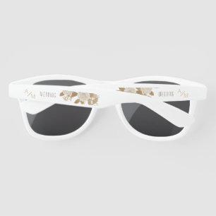Elegant Chic Rose Monogram  Sunglasses