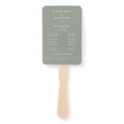 Elegant Chic Sage Green Wedding Ceremony Program