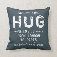 Elegant chic "Sending a big Hug" custom Distance