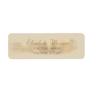 Elegant Chic Simple,Faux Gold Brush Stroke