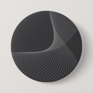 Elegant, chic, simple, modern graphic pattern art 3 inch round button