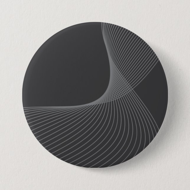 Elegant, chic, simple, modern graphic pattern art 3 inch round button (Front)