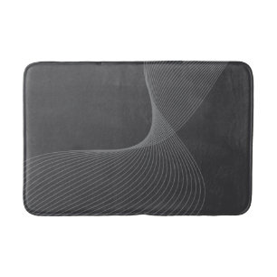 Elegant, chic, simple, modern graphic pattern art bath mat