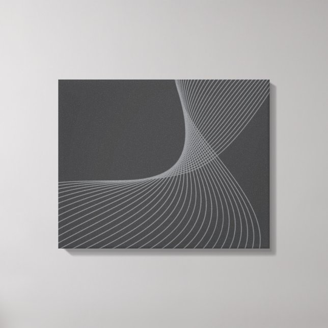 Elegant, chic, simple, modern graphic pattern art canvas print (Front)