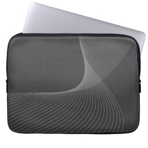 Elegant, chic, simple, modern graphic pattern art laptop sleeve