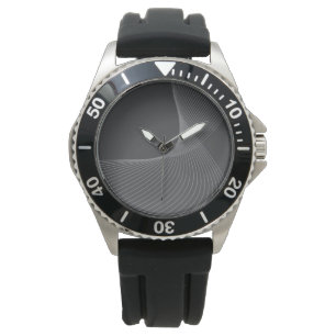 Elegant, chic, simple, modern graphic pattern art watch
