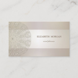 Elegant Chic Sophisticated,Lace Business Card
