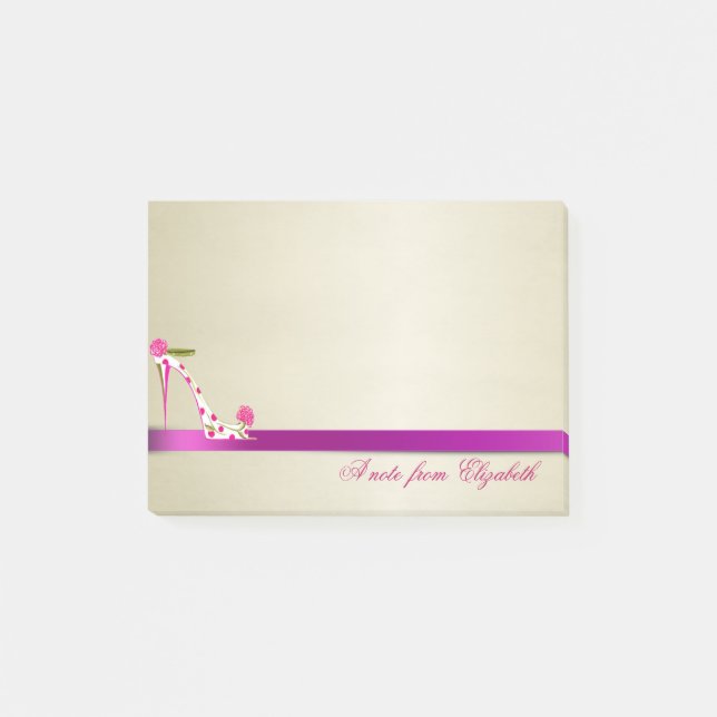 Elegant Chic  Stylish Girly ,High Heel Post-it Notes (Front)