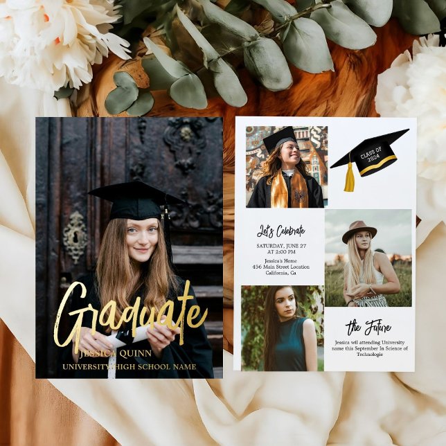 Elegant Chic Typography Graduation Party  (Creator Uploaded)