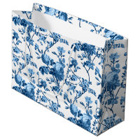 Elegant Chic Vintage Blue Rose Floral