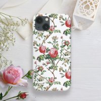 Elegant Chic Vintage Pink Rose Floral