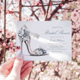 Elegant Chic Watercolor Floral Boho Bridal Shower Invitation