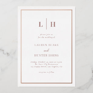 Elegant Chic Wedding Rose Gold