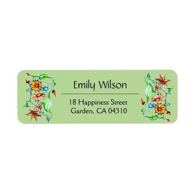 Élégant Chic Whimsical Enchantant Floral Exotique (Devant)