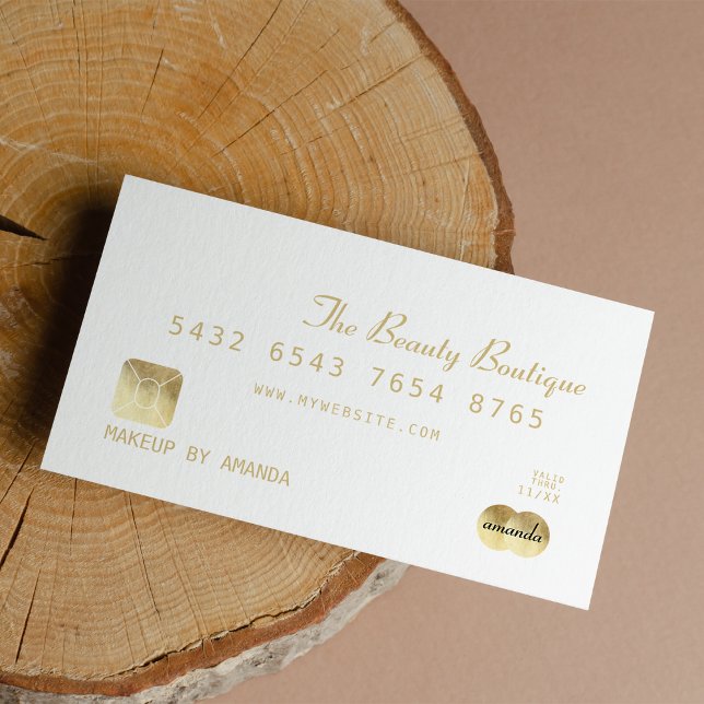 Elégant Chic White Gold Luxury Carte de crédit (Elegant Chic White Gold Luxury Credit Card)