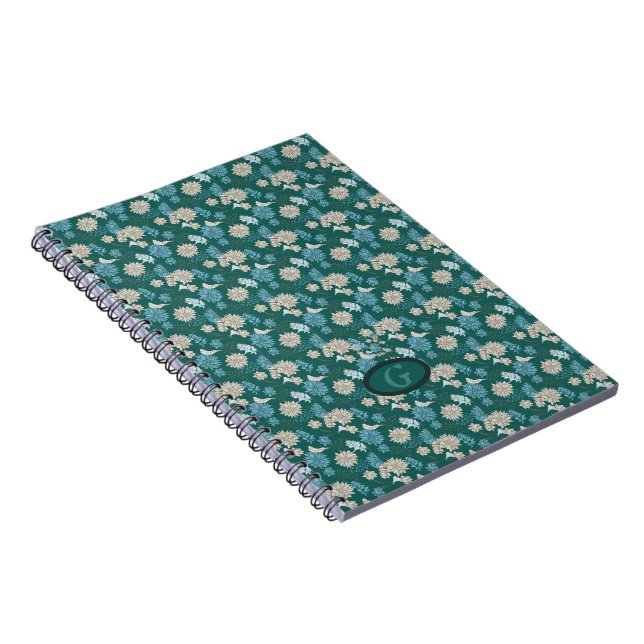 Elegant Chic Wildflower  Notebook (Right Side)