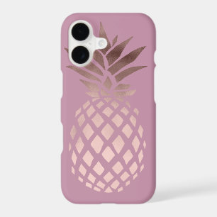 elegant chick clear rose gold tropical pineapple