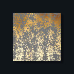 elegant chick faux gold and grey brushstrokes canvas print<br><div class="desc">Modern and stylish design representing faux gold  and grey brushstrokes.</div>