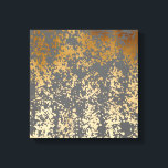 elegant chick faux gold and grey brushstrokes canvas print<br><div class="desc">Modern and stylish design representing faux gold and grey brushstrokes.</div>