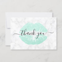 Elegant chick mint green glitter lips white marble