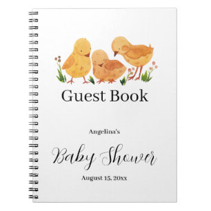 Elegant Chicken Baby Shower Guest Book