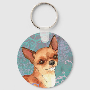 Elegant Chihuahua Keychain