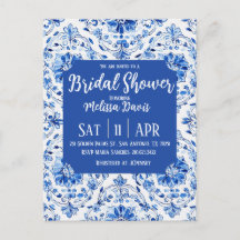 Elegant Chinoiserie Bridal Shower Invitation