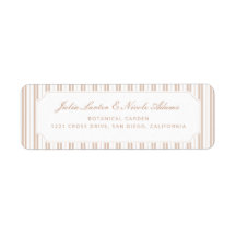 Elegant Choco Brown Striped Pattern Baby Shower
