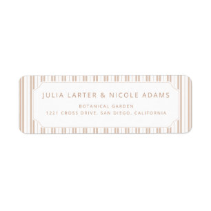 Elegant Choco Brown Striped Pattern Baby Shower