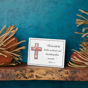 Elegant Christian Sympathy Memorial Plaque