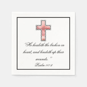 Elegant Christian Sympathy  Napkin