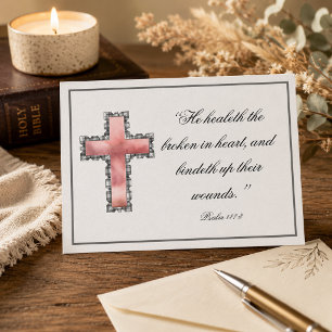 Elegant Christian Sympathy  Postcard