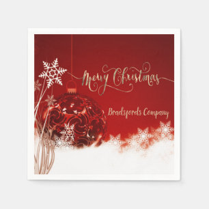 Elegant Christmas Ball Napkin