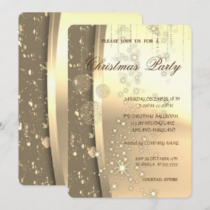 Elegant Christmas Balls,Christmas Party Invitation