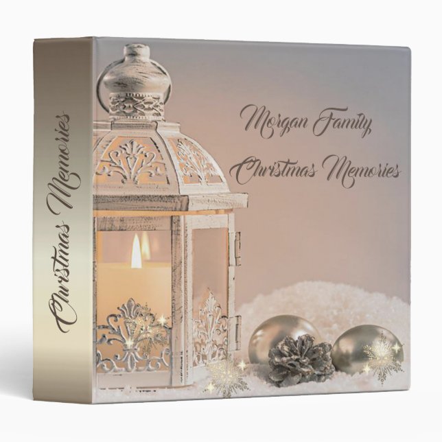 Elegant Christmas Balls,Lantern Binder (Front/Spine)