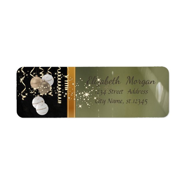 Elegant Christmas Balls ,Sparkle,Green (Front)