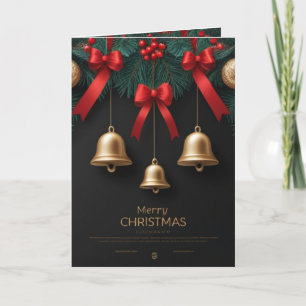 Elegant Christmas Bells Decor – Card