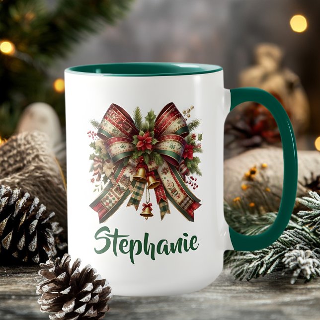 Elegant Christmas Bow Mug Gift (Creator Uploaded)