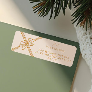 Elegant Christmas Bow & Ribbon Present